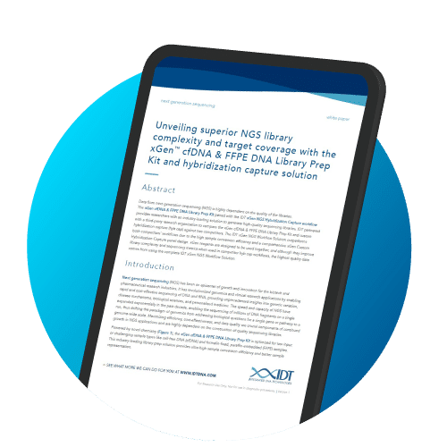 Why choose IDT research solutions for cfDNA analysis?